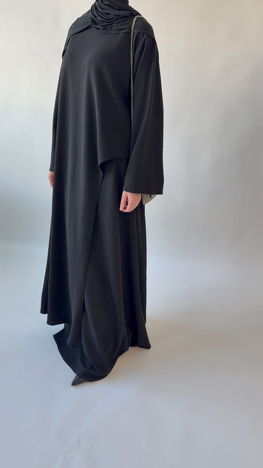 Drape Skirt set: Black