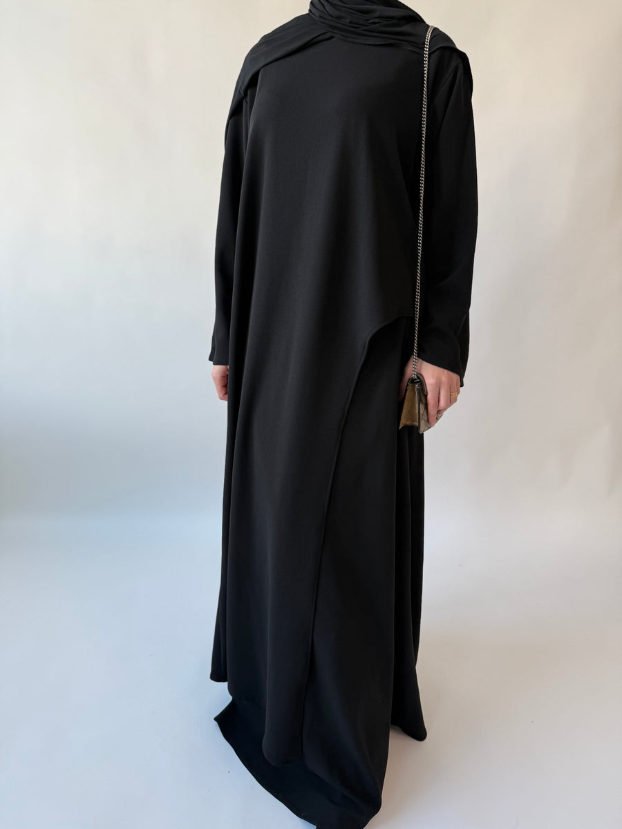 Drape Skirt set: Black