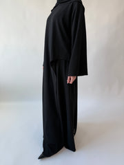 Drape Skirt set: Black