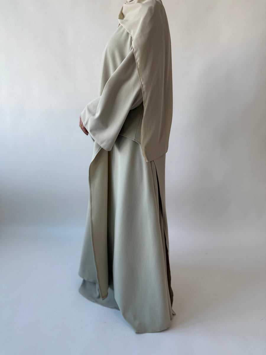 Drape Skirt set: Oat