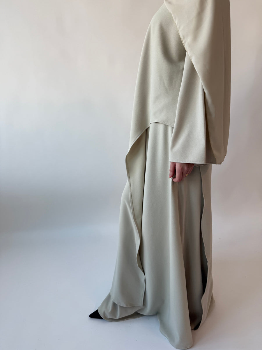 Drape Skirt set: Oat
