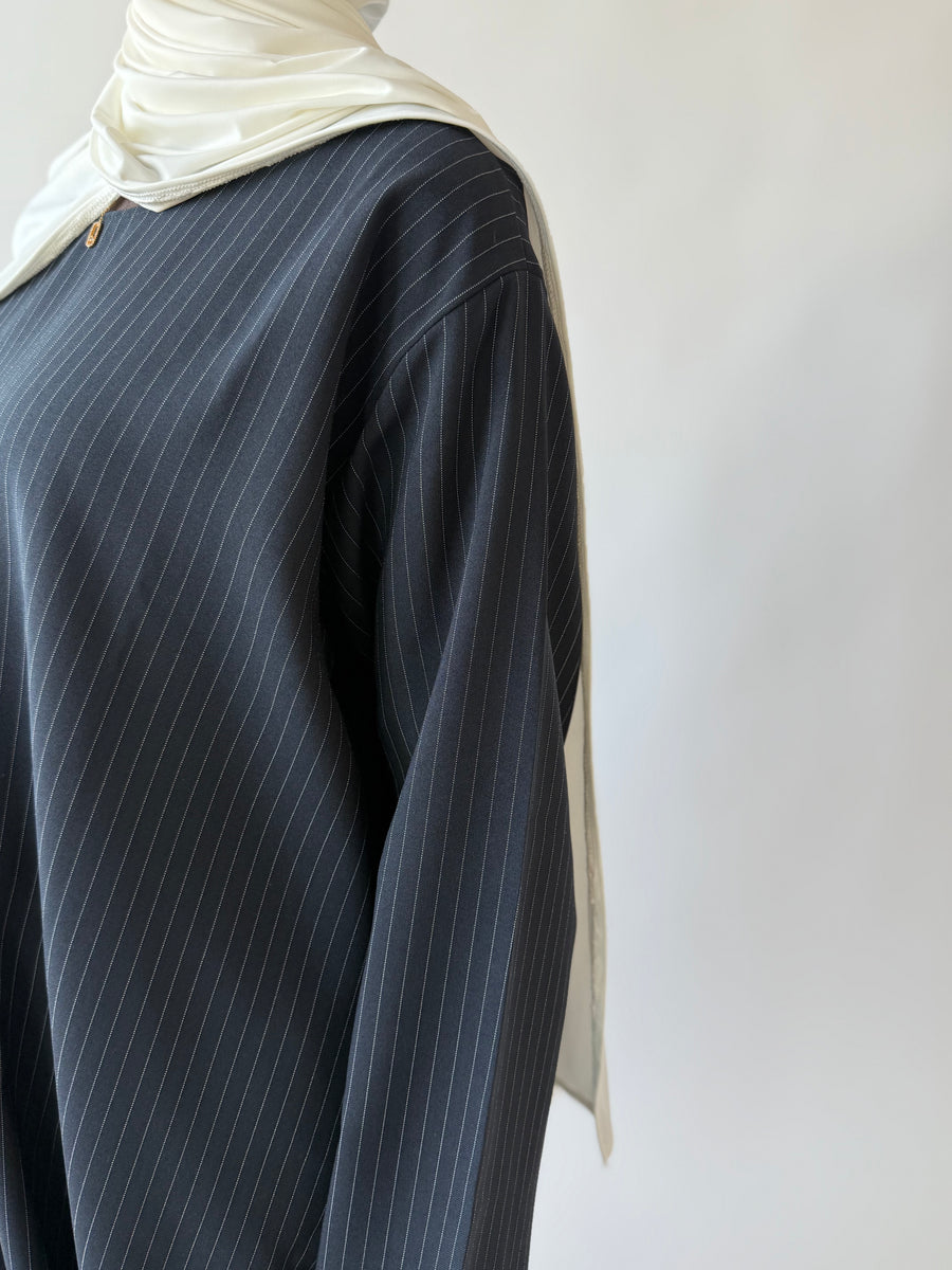 Midnight stripe Abayah
