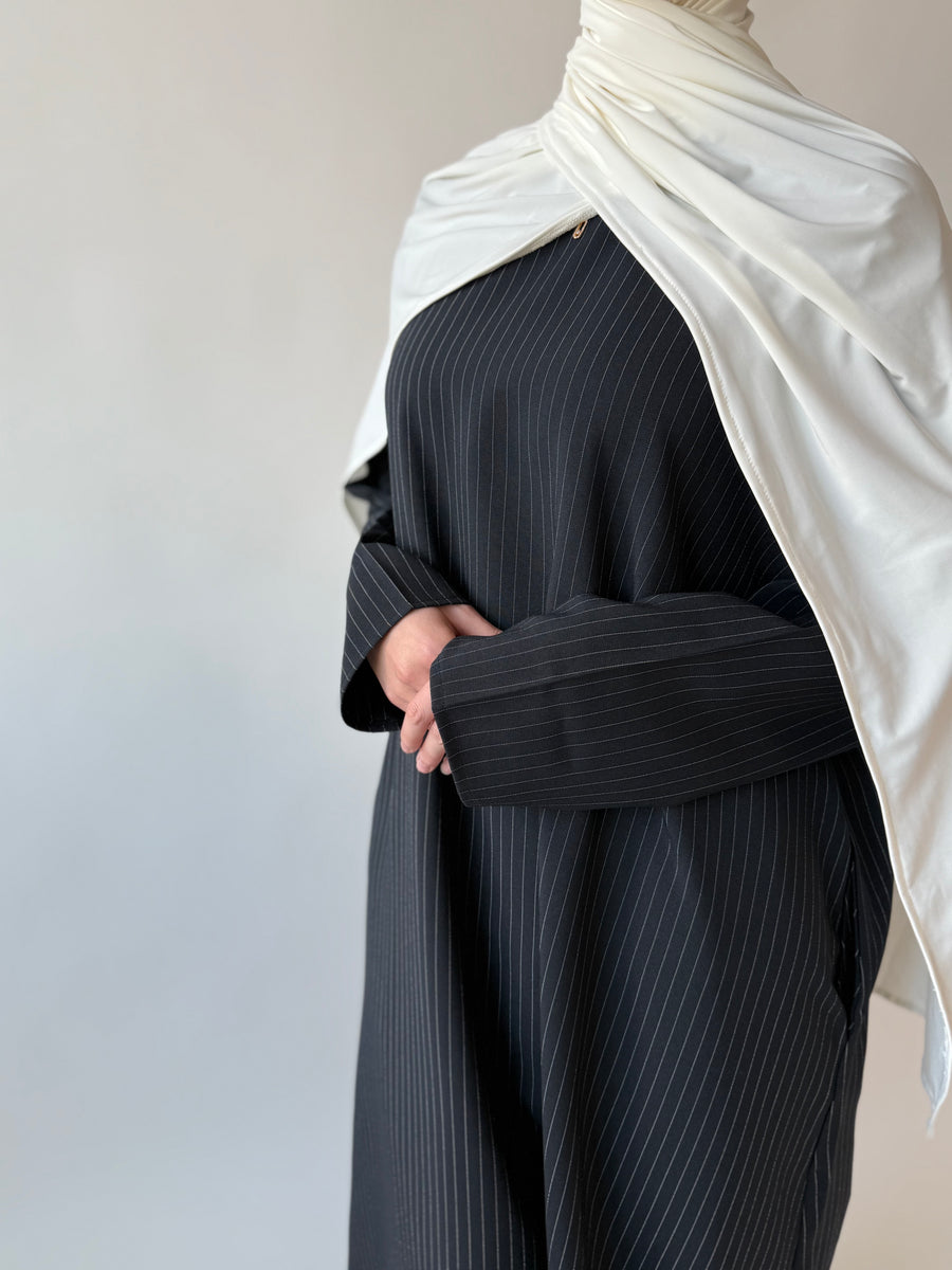 Midnight stripe Abayah