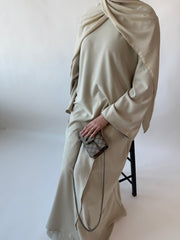 Drape Skirt set: Oat