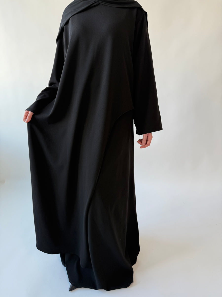 Drape Skirt set: Black