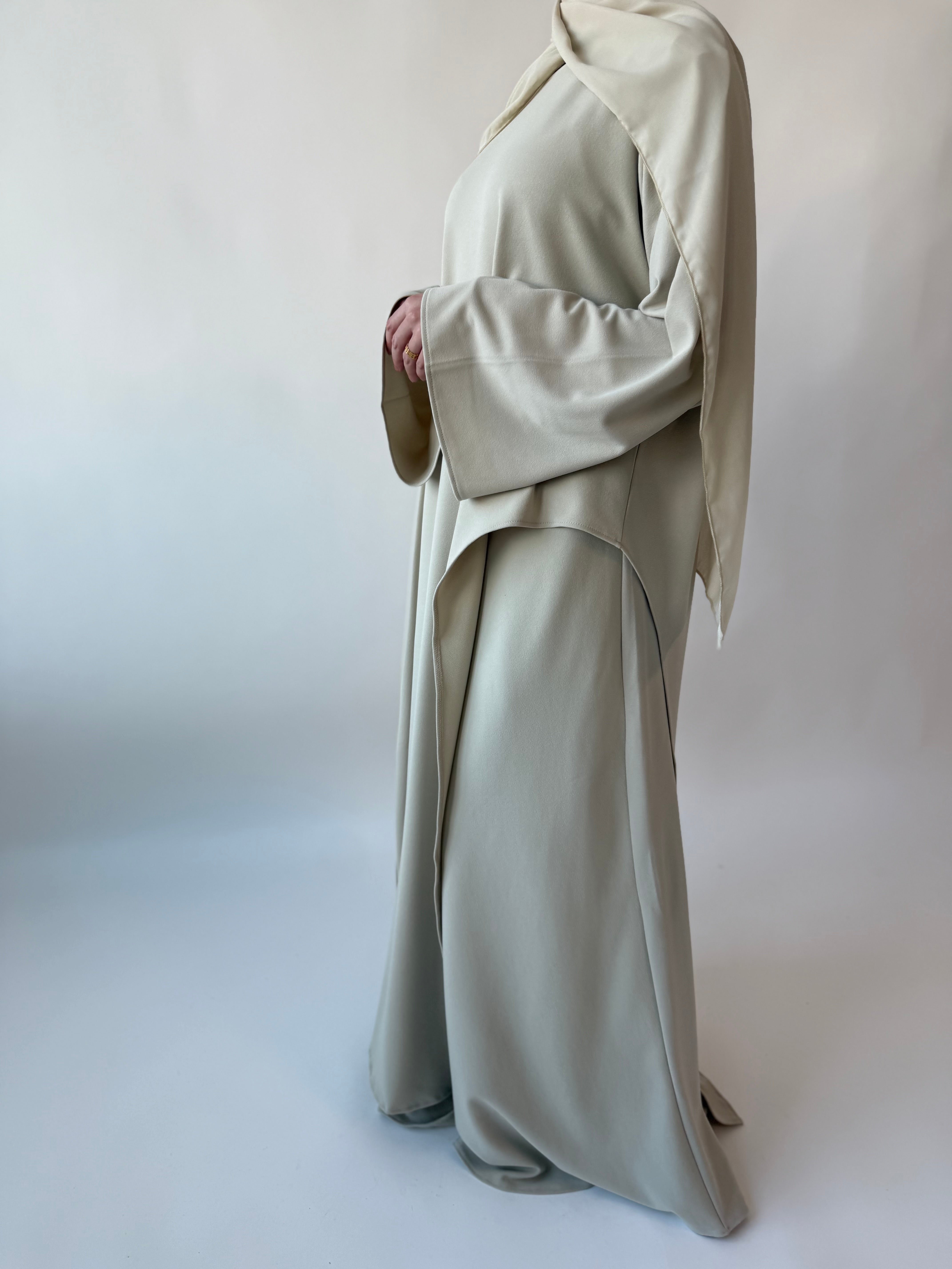 Drape Skirt set: Oat