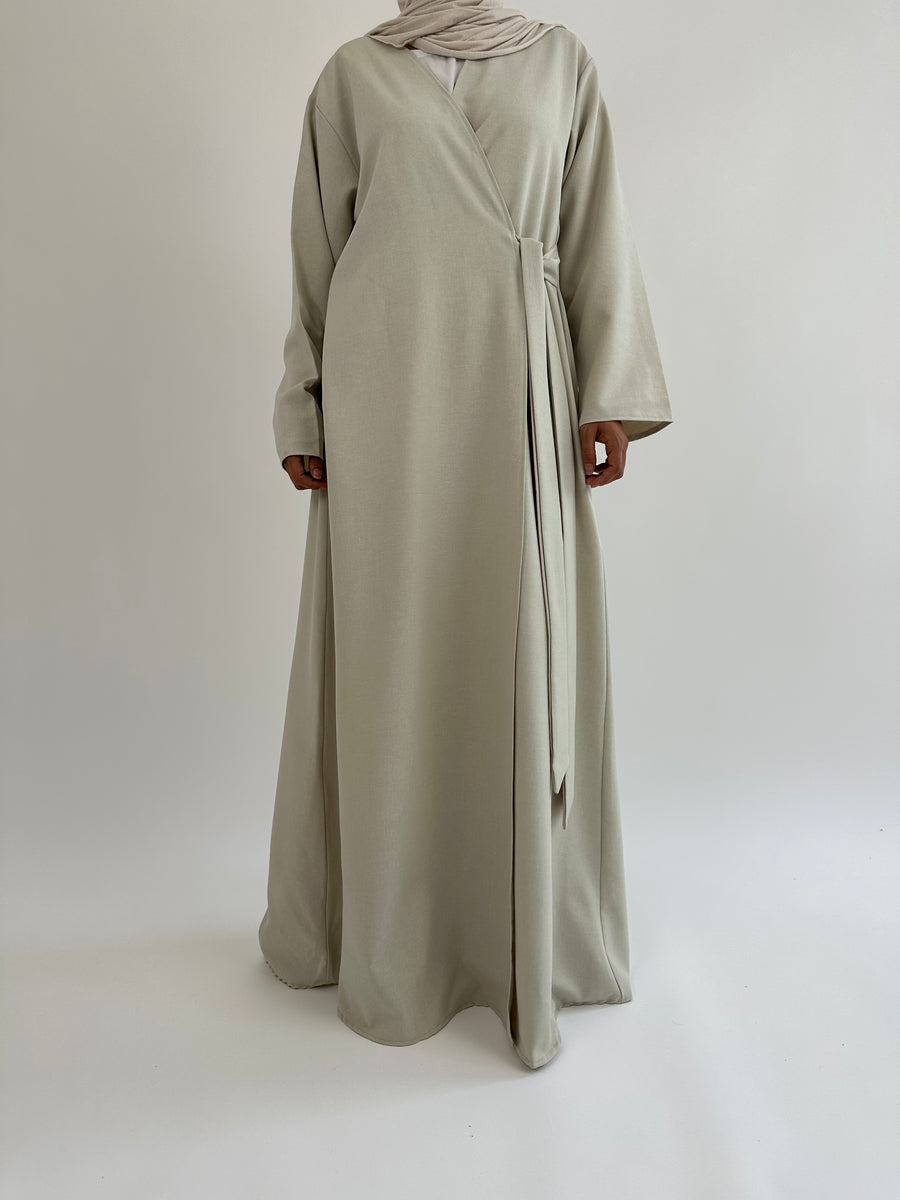 Mink Wrap Abaya