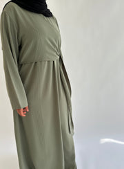 Sage: Asymmetrical flowy knot dress