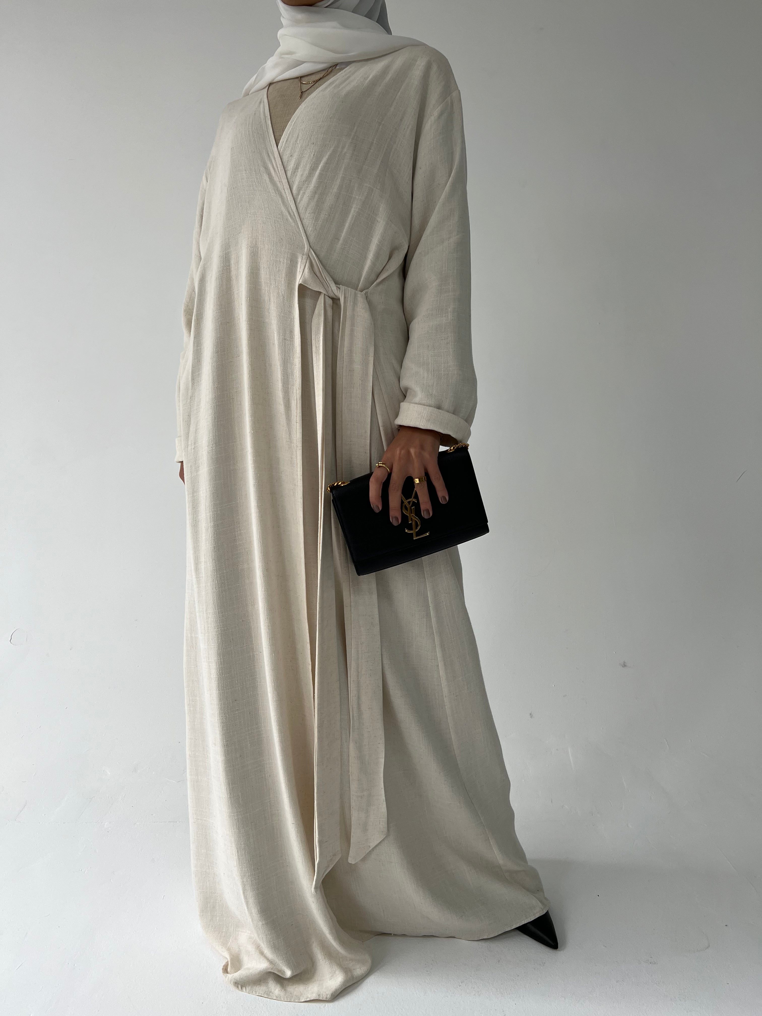 Ecru Linen Wrap