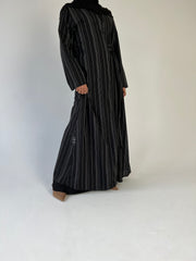 Black striped Cotton Wrap