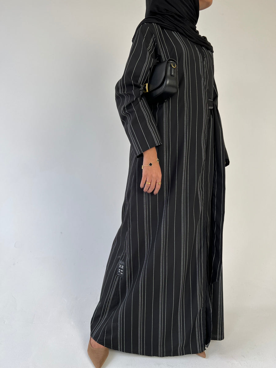 Black striped Cotton Wrap