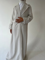 Ivory trench abayah