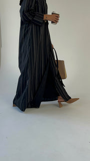 Black striped Cotton Wrap