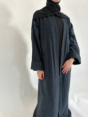 Navy Wool coat abayah