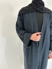 Navy Wool coat abayah